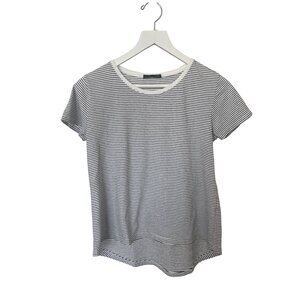 Zara Womens Striped Short Sleeve T-Shirt Size S Cotton Blend